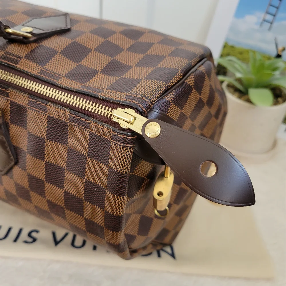 Louis Vuitton Speedy 35 Damier Ebene Handbag